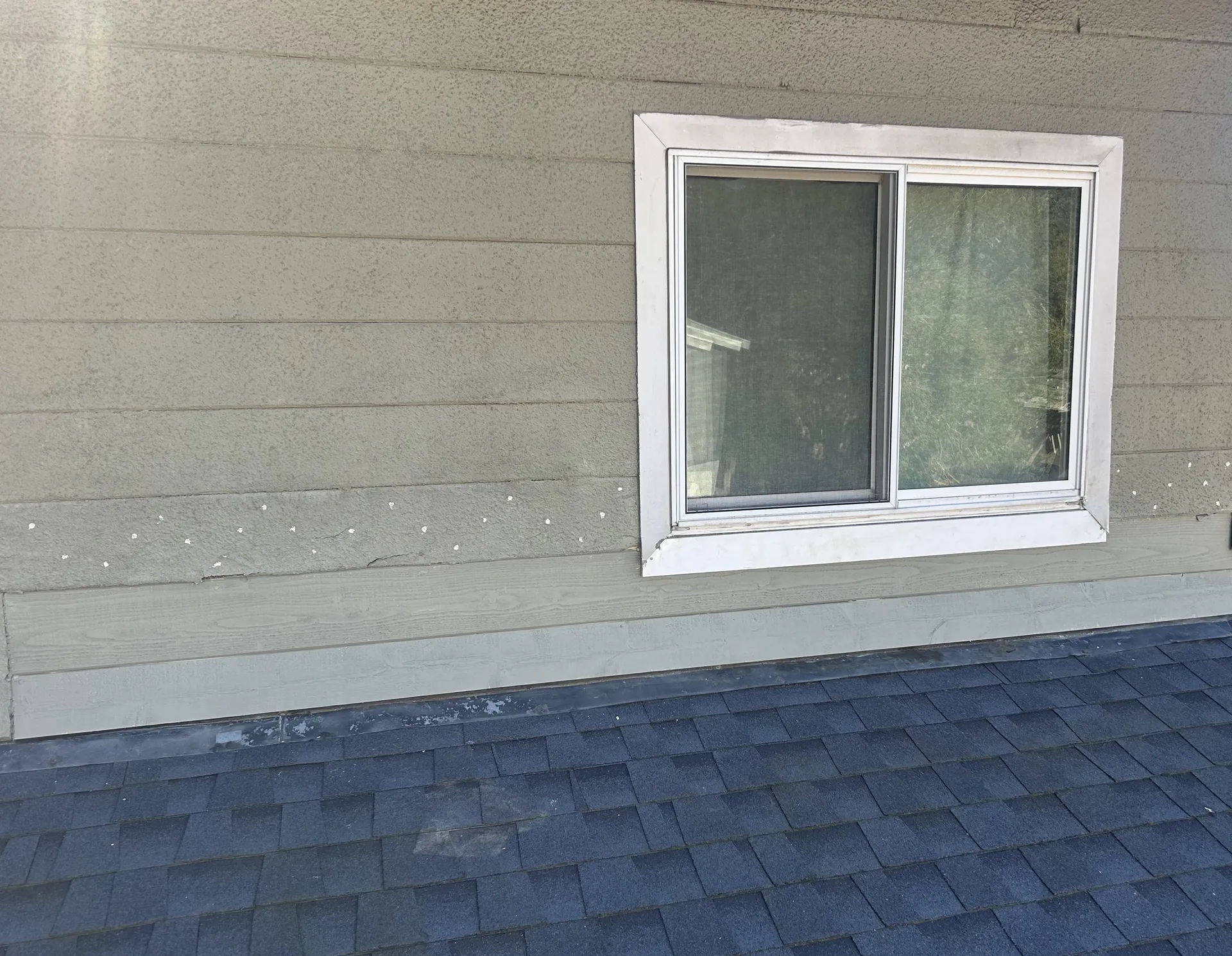 Completed siding and trim repair