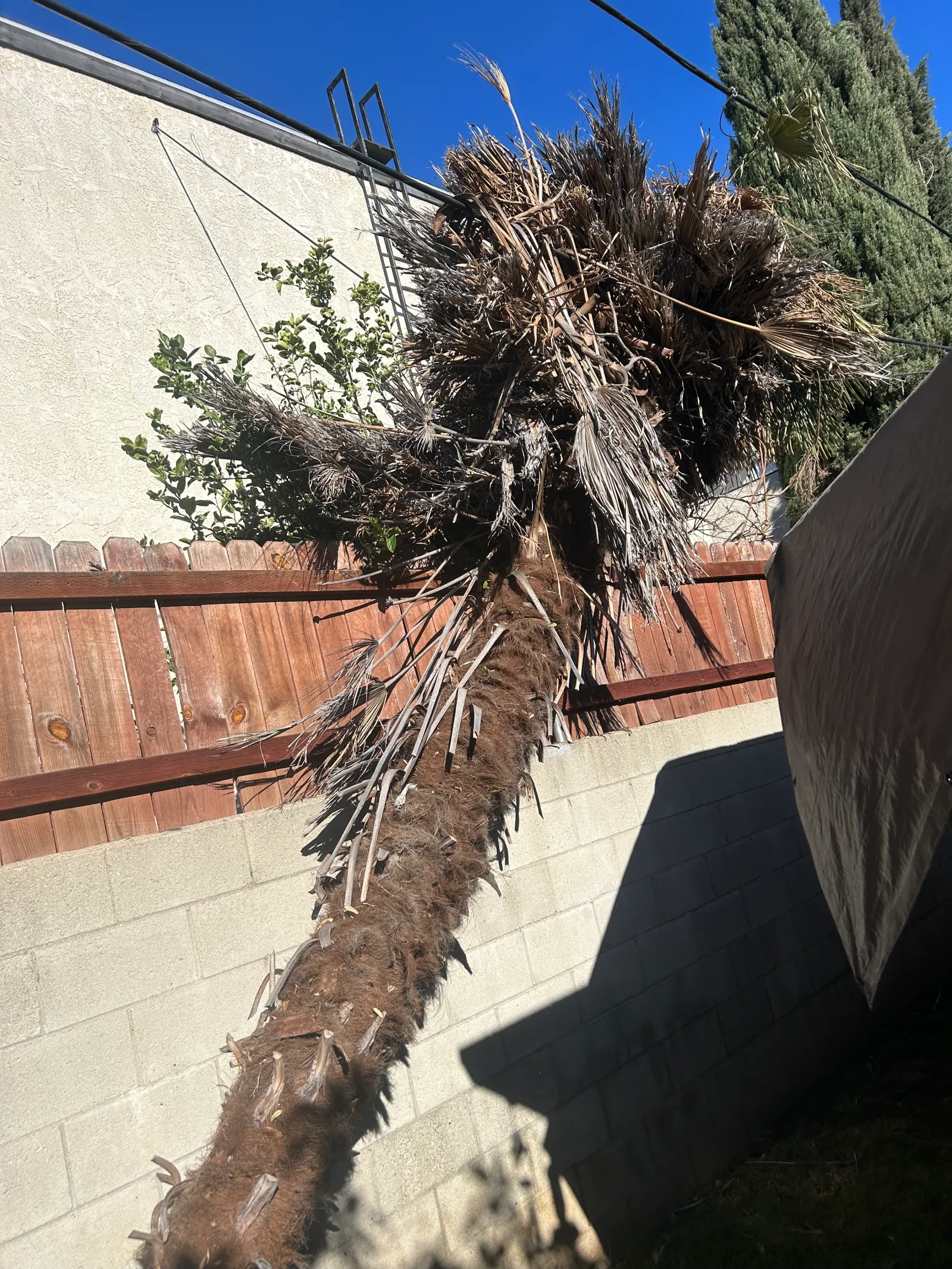 Paver patio aerial view